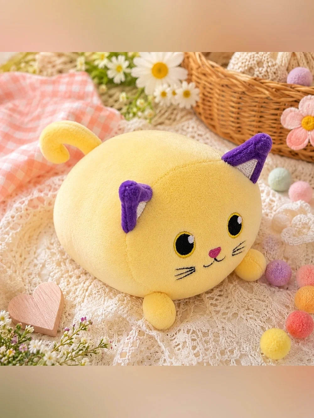 Garanimals 3-6M Kitten Bodysuit + Rare Yellow Cat Plush Set